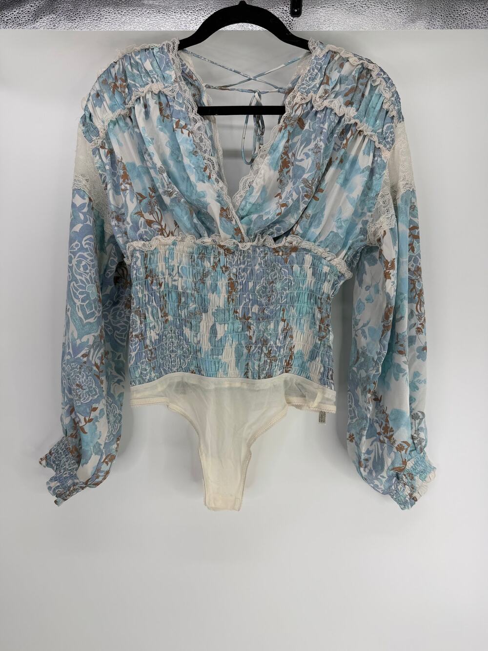 NWT free people intimately smocked worth the wait bodysuit